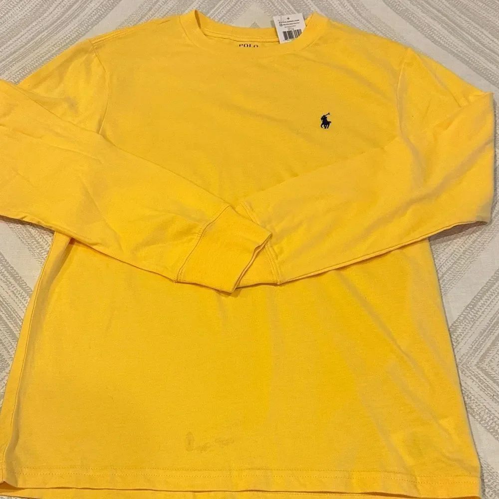 Polo by Ralph Lauren Boys Bright Yellow Long Sleeve Tee Size M(10-12)